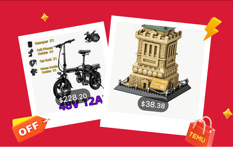 80% Off + Free $200 Coupon Bundle at Temu App Only