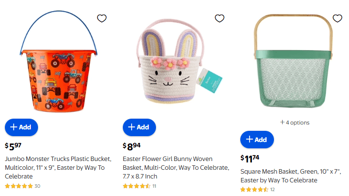 walmart easter basket ideas